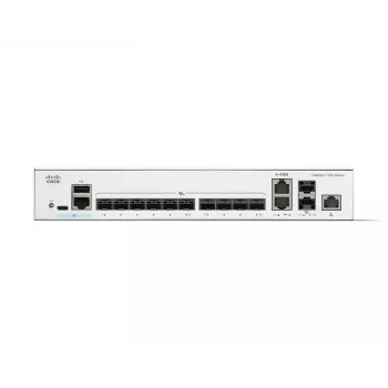 Verkkokytkin Cisco Catalyst C1300-12XS hallittava L2/L3, 12 x 10Gb SFP+, 240 Gbit/s, 16k MAC, räkkiasennus, harmaa