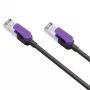 Verkkopatchkaapeli CABLETIME Cat8 S/STP, 1 m, musta