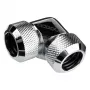 Alphacool Eiszapfen 17410 13 mm HardTube liitin, 90° L-kulmaliitin akryyli- ja messinkiputkille, kromi
