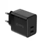 Crong seinälaturi Ultra Compact GaN 35W PD 3.0 2x USB-C (musta)