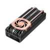GrauGear G-M2U4-40G-F ulkoinen M.2 NVMe SSD -kotelo, PCIe 4.0, USB4 (USB-C), 40 Gbit/s, alumiini, tuulettimella, musta