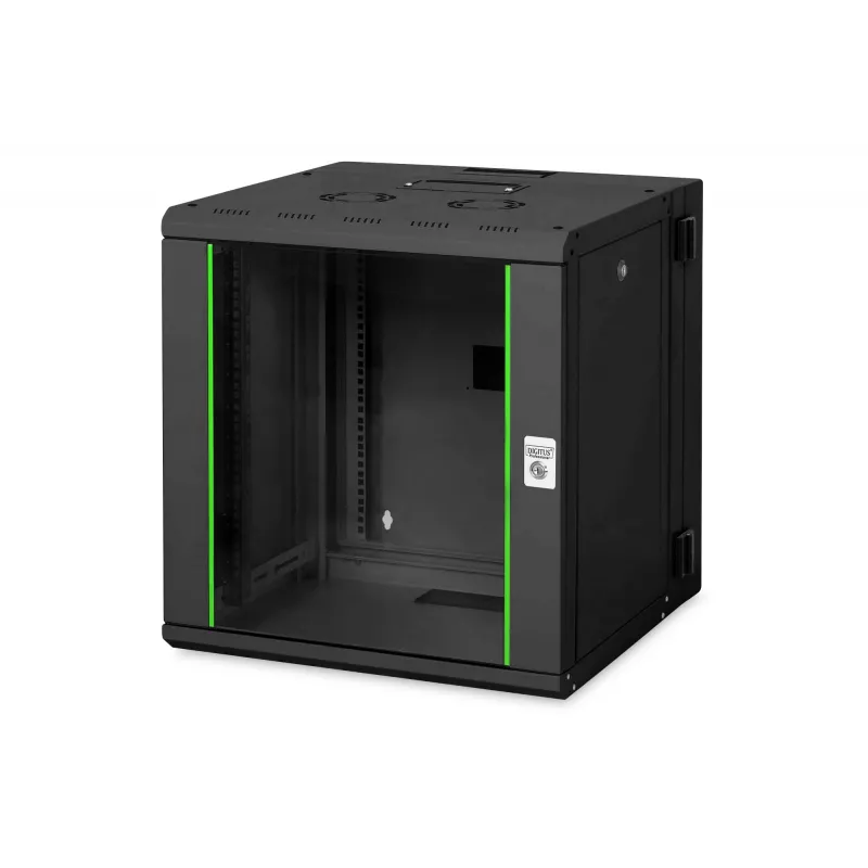 Seinäkiinnitysteline Digitus DN-19 12-U-3-SW