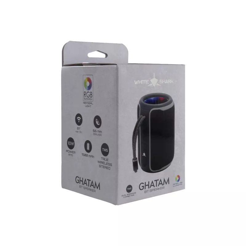 White Shark GBT-3007 Ghatam musta/harmaa