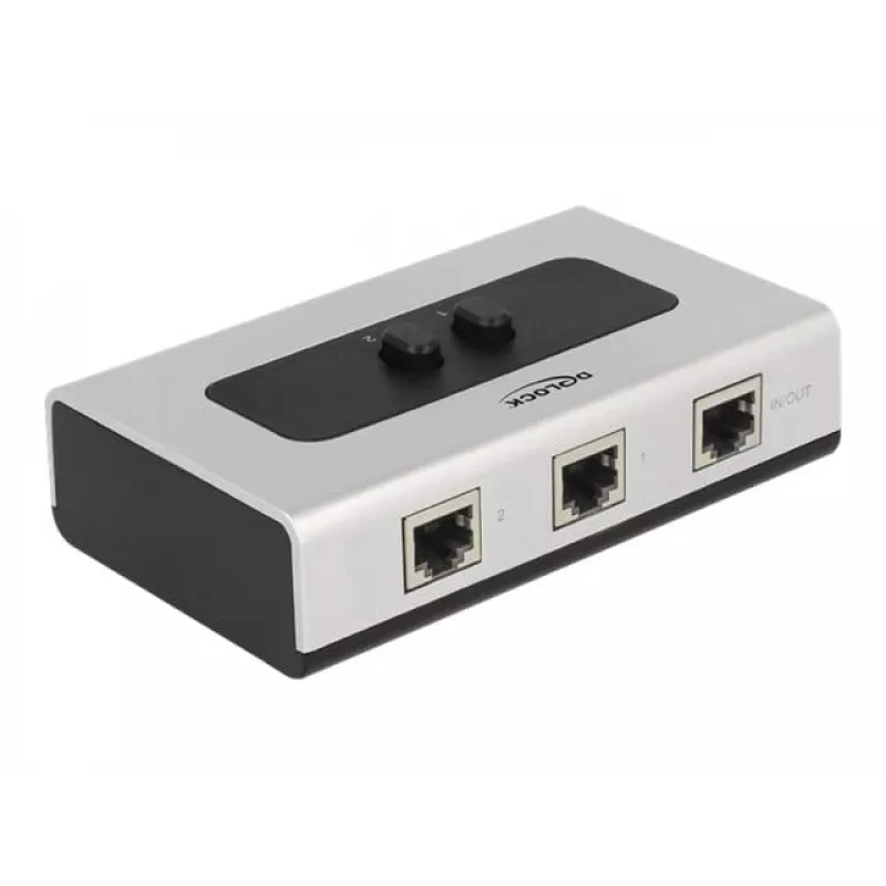 Keskitin DeLOCK 87673 1000 Mbit/s musta harmaa