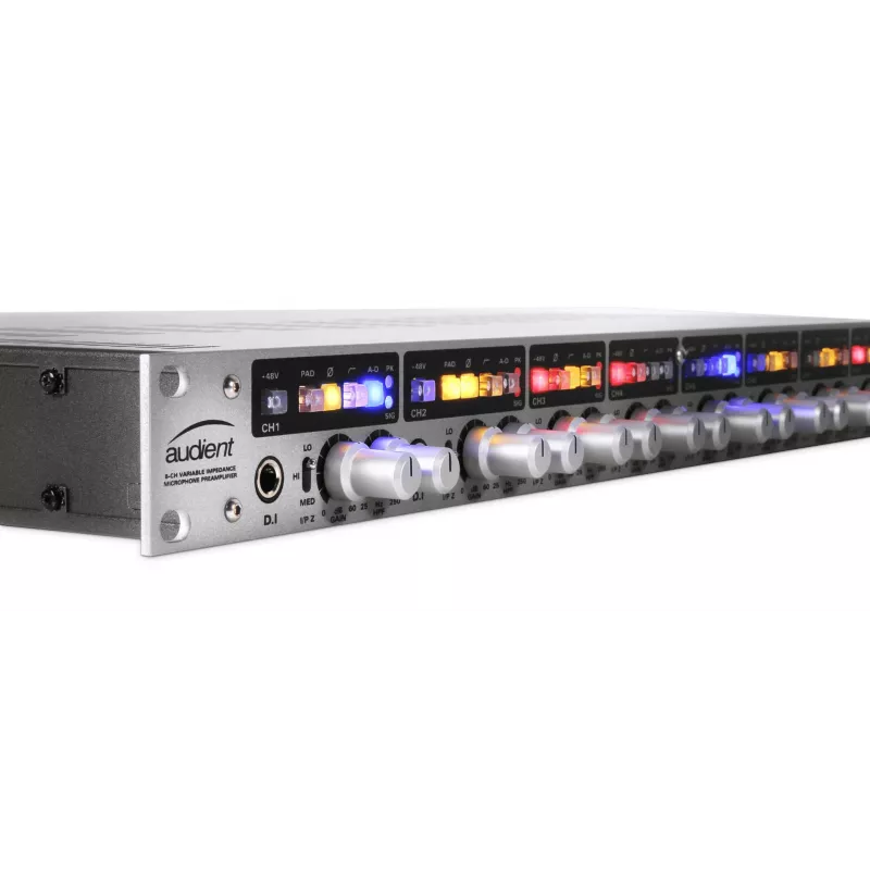 8-kanavainen mikrofonietuvahvistin Audient ASP880 24-bit 96 kHz, rack-asennettava