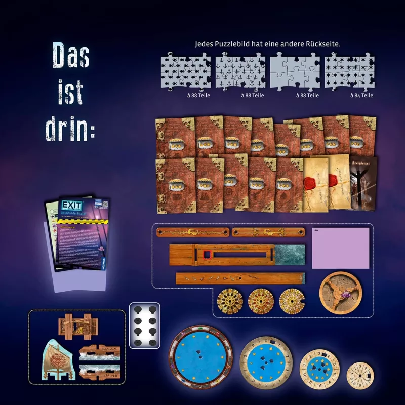 Kosmos EXIT-Das Spiel palapeli 14 kpl