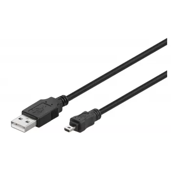 Microconnect USBAMB82 USB-kaapeli USB 2.0 1,8 m USB-A Mini-USB-B musta