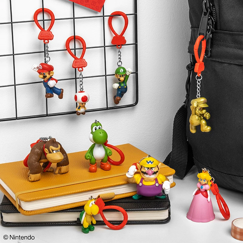 Backpack Buddies avaimenperäsarja Paladone Super Mario CDU, 24 kpl – eri hahmoja, keräilytarvike