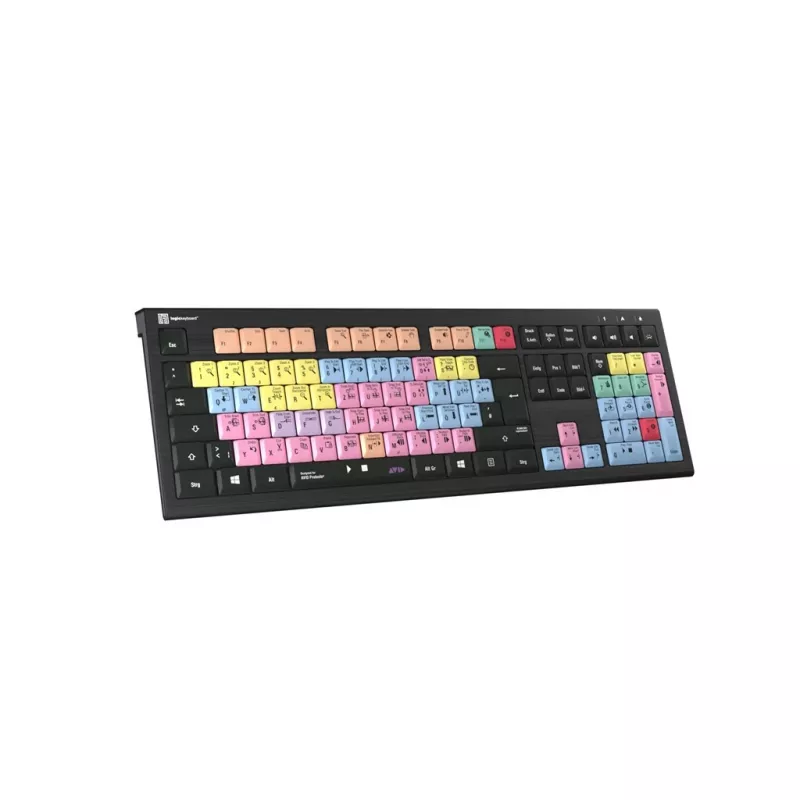 Logickeyboard ASTRA 2 USB QWERTZ näppäimistö musta täysikokoinen 108 näppäintä