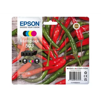 Epson 503 mustekasetti 4 kpl alkuperäinen vakiokapasiteetti musta, syaani, magenta, keltainen