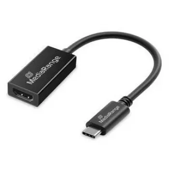 USB Type-C – HDMI audio- ja videomuunnin MediaRange MRCS234, 20 cm, musta