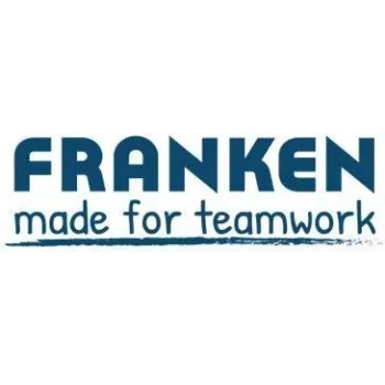 Magneettikiinnitteinen tarra-pidike Franken C124G — 5,0 x 1,5 cm, tummanruskea