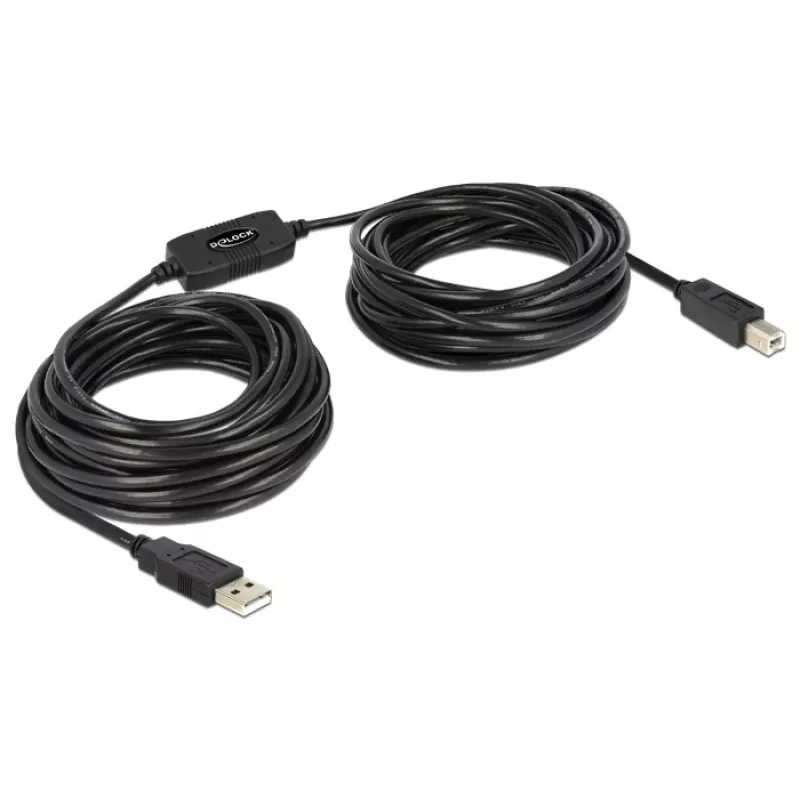USB-kaapeli DeLOCK 11 m USB2.0-A - USB2.0-B