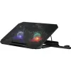 Kannettavan jäähdytysalusta DEFENDER NS-510, 2 tuuletinta, 2×USB-liitäntää ja RGB-valaistus