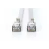 ohut patch-kaapeli DIGITUS CAT6A F-FTP, 7 m, harmaa, RJ-45–RJ-45, 10 Gbit/s