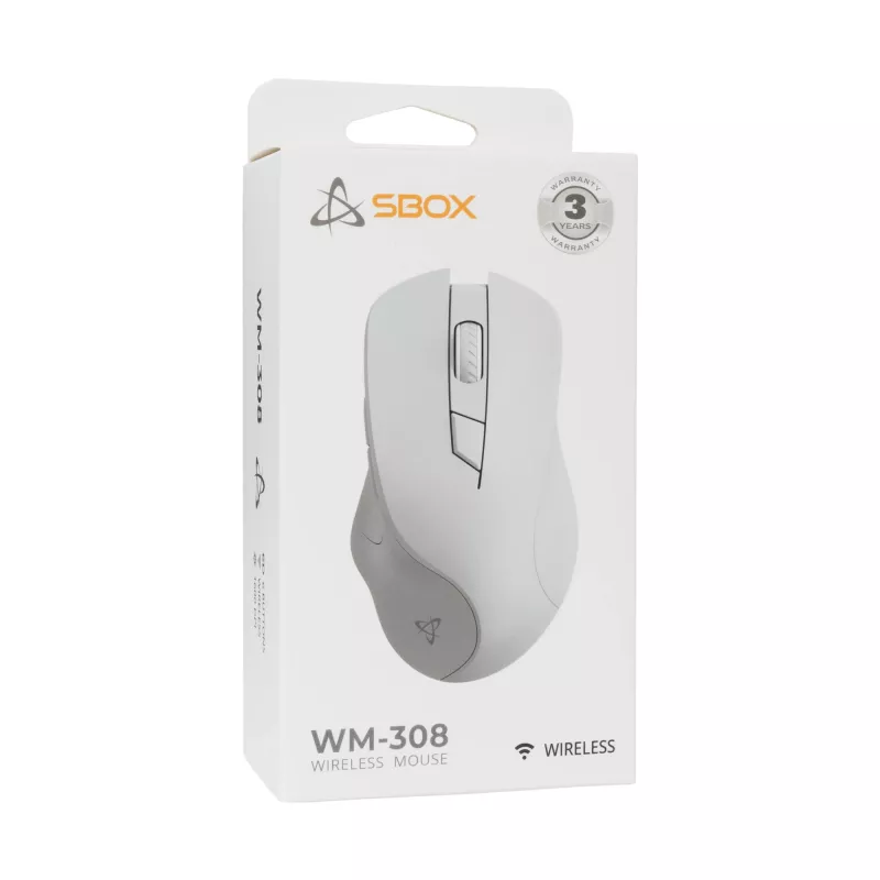 Hiiri SBOX WM-308 valkoinen USB