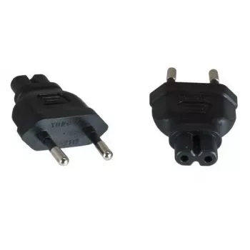 Microconnect PEEUC7AD verkkopistokeadapteri tyyppi M C7 musta