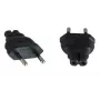 Microconnect PEEUC7AD virtasovitin, EU-pistoke (uros) C7-naaraaseen, musta