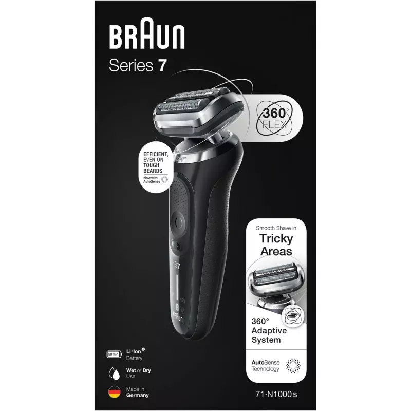 Braun Series 7 71-N1000s kalvosparranajokone musta