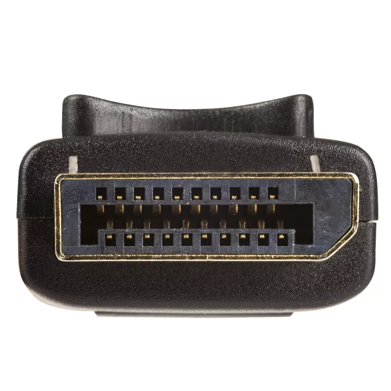 Akyga AK-AV-10 DisplayPort-kaapeli, uros/uros, kullatut liittimet, 1,8 m, musta