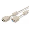 VGA-näytön jatkokaapeli DIGITUS AK-310203-030-E — 3 m, VGA (D-Sub) - VGA (D-Sub), 3Koax+7-johdin, beige
