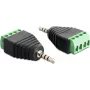 Kaapelin sukupuolenmuunnin DeLOCK 65454 2,5 mm 4-pin musta vihreä