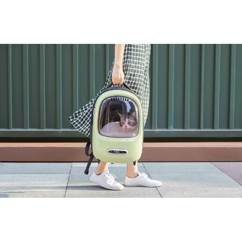 Lemmikkien matkareppu PetKit Breezy 2 (vihreä)