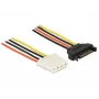 Sisäinen virtakaapeli DeLOCK 60136 0,2 m SATA 15-pin Molex 4-pin