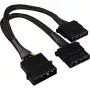 Sharkoon SATA Y-virtasovitin 4P Molex 0,15 m musta – digitaalinen/data – virransyöttö