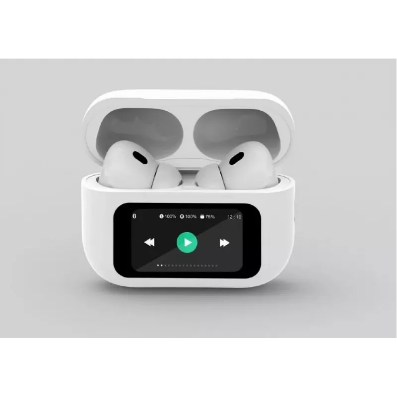 Kuulokkeet BLUETOOTH/WHITE TWS-LCD-ANC-01-W Gembird