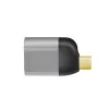 LogiLink CUA0204 USB-C - DisplayPort-sovitin musta harmaa