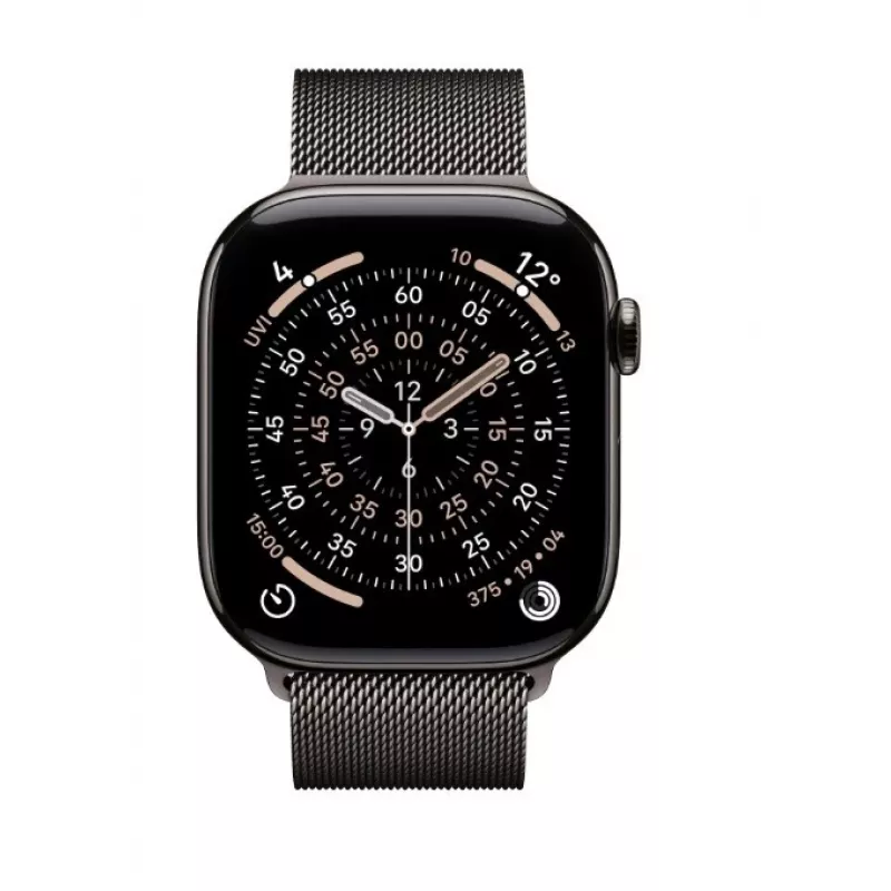 Apple Watch Series 11 GPS + Cellular 46mm Slate Titanium Case Slate Milanese Loop M/L