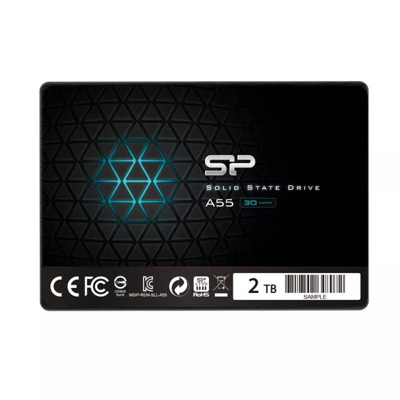 2,5 tuuman SATA III SSD Silicon Power Ace A55 — 2 TB, 560/530 MB/s, 3D-NAND