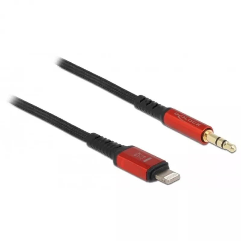 Audiokaapeli DeLOCK 86587 1,5 m 3,5 mm Lightning musta