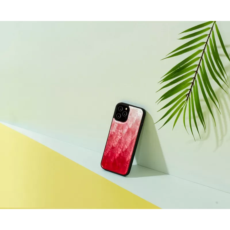 iKins suojakotelo Apple iPhone 12 Pro Max – Pink Lake mustilla yksityiskohdilla