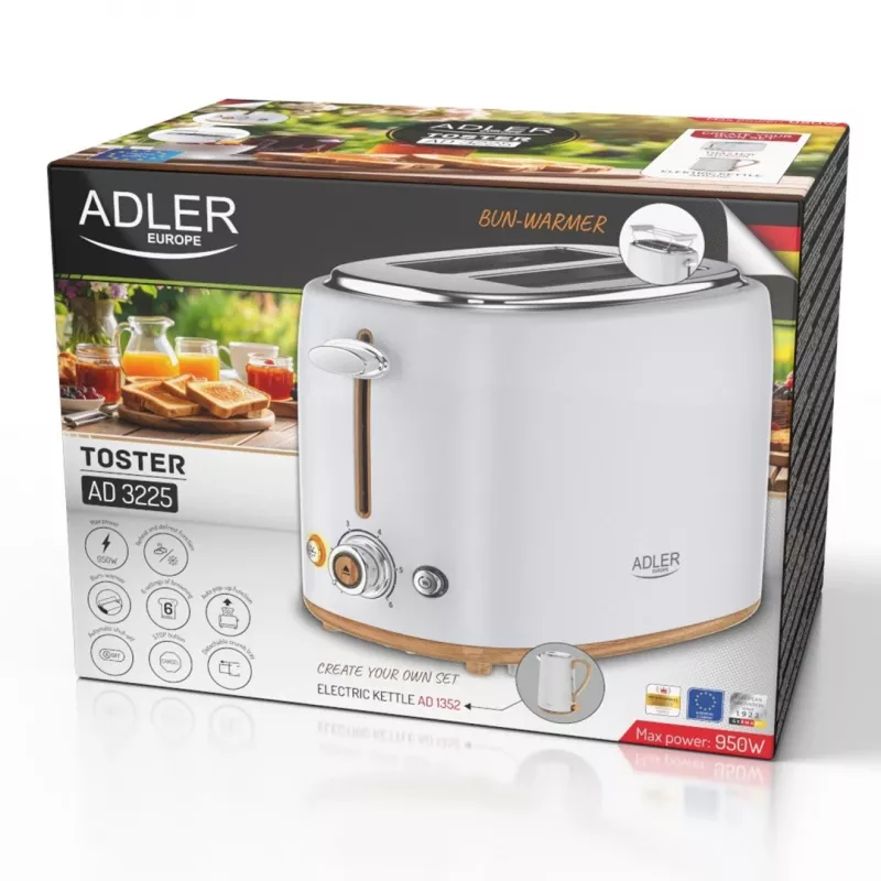 Adler AD 3225 leivänpaahdin ja grilli