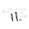 LogiLink USB-kaapeli USB 3.2 Gen 2 CUA0105 0,5 m USB-C musta harmaa