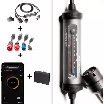 Juice Technology JUICE BOOSTER 3 air Country EU Traveller Set (antrasiitti/musta, 1,4 - 11 kW, 3,1 metrin kaapeli)