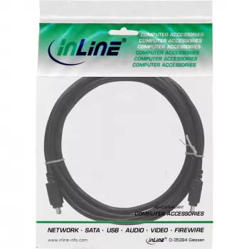 InLine FireWire 400 1394 -kaapeli 4-pin pistoke/pistoke 3 m