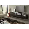 Cama TV-kaappi SIGMA 3 180 musta/musta kiiltävä + valkoinen