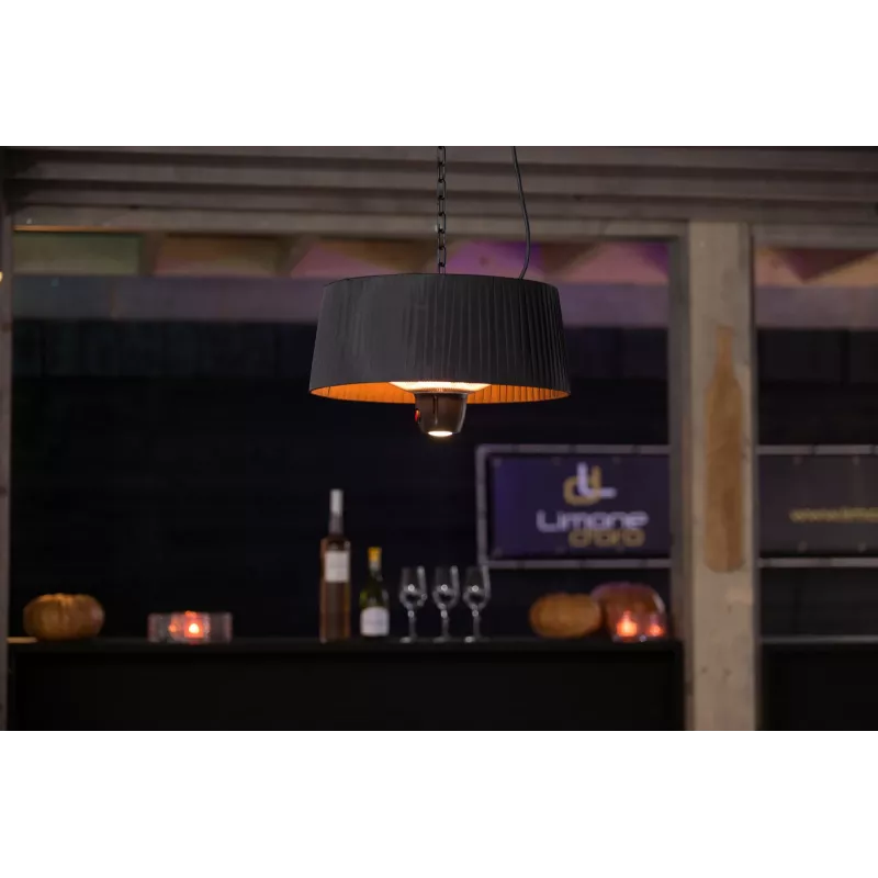 Infrapunalämmitin SUNRED ARTIX C-HB, 1500 W, musta, IP24 ulkokäyttöön