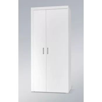 Vaattekaappi cama meble SAMBA valkoinen/valkoinen kiiltävä, 900×550×2030 mm, 1 hylly