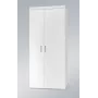 Cama Meble SAMBA 1 BI/BI vaatekaappi, valkoinen / valkoinen kiiltävä