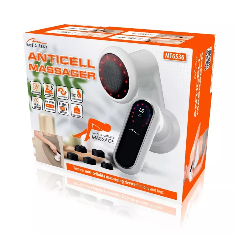 Langaton selluliittivastainen hieroja Anticell Massager MT6536