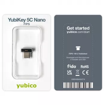 YubiKey Yubico 5C Nano FIPS suojausavain 2048-bittinen RSA