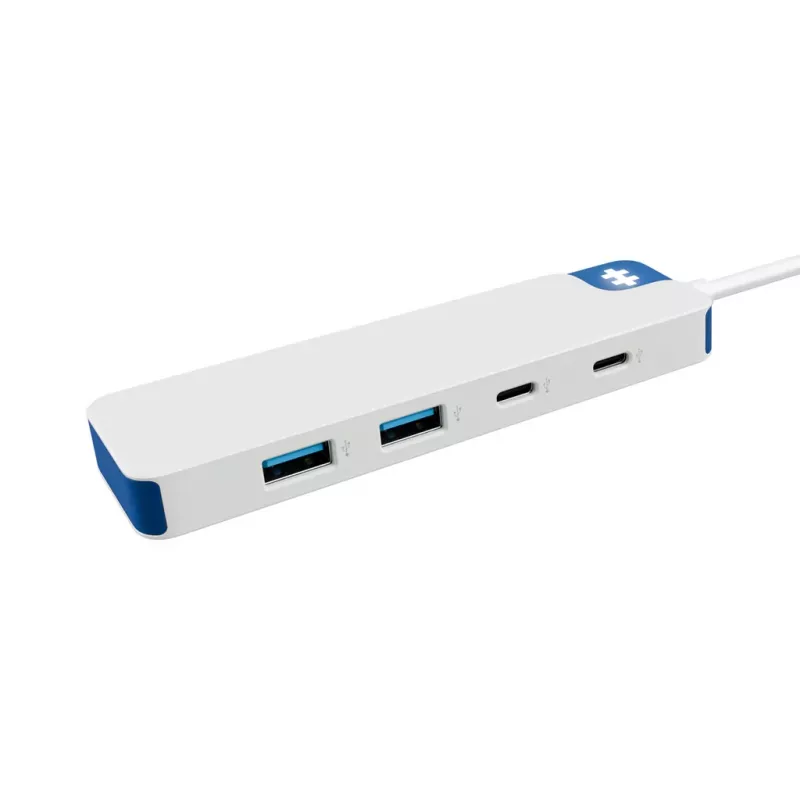 USB-C-keskitin HYPER HyperDrive Flex HD5200BUGL — 4 liitäntää, sininen