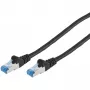 ShiverPeaks patch-kaapeli CAT6a RJ45 S/FTP 0,5m musta - verkko - CAT 6a