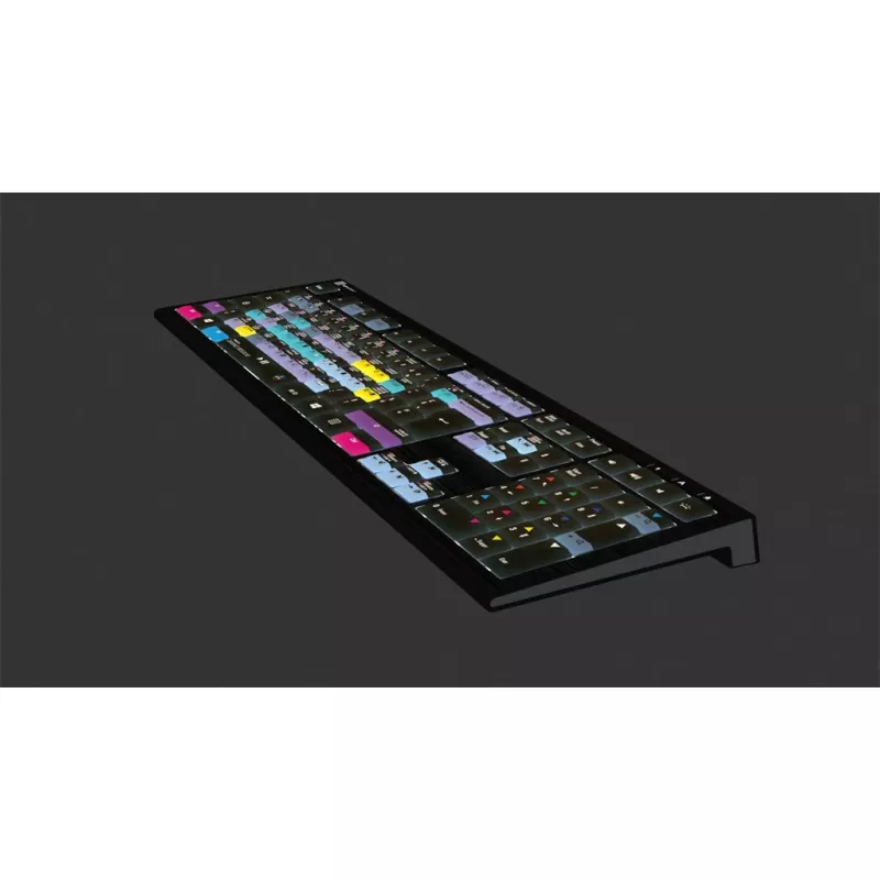 Näppäimistö Logickeyboard ASTRA 2 USB AZERTY englanti musta