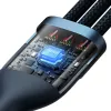 USB-kaapeli Baseus CASS030003 1,2 m USB A USB-C/Micro-USB-A/Lightning sininen
