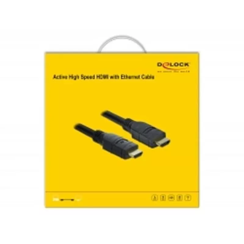 HDMI-kaapeli DeLOCK 85286 20 m Type-A uros-uros musta
